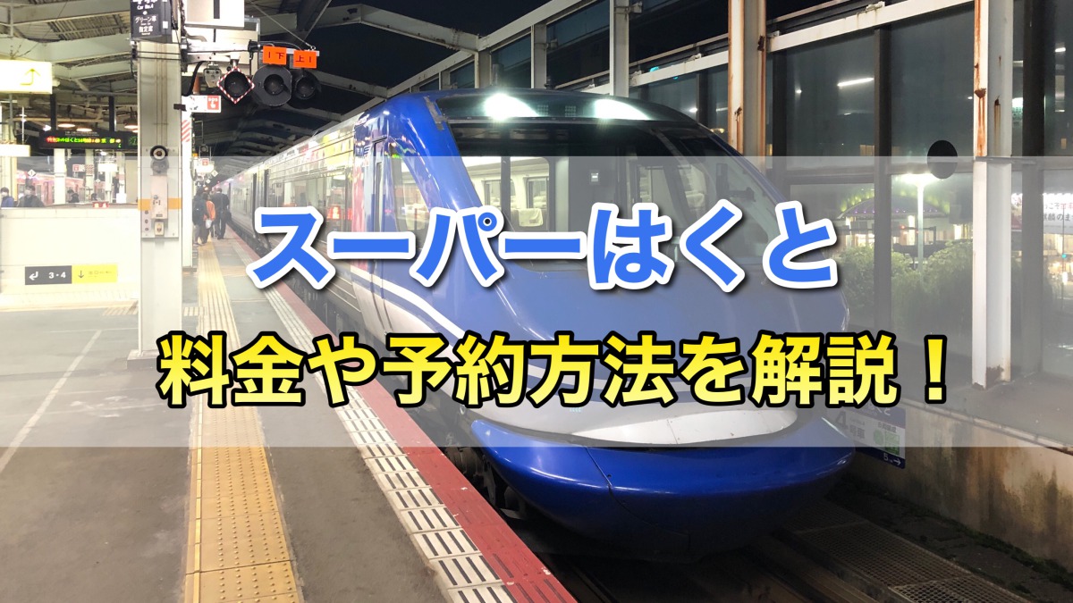 特急スーパーはくとの料金・停車駅を解説！パノラマビューの席は早めに取ろう